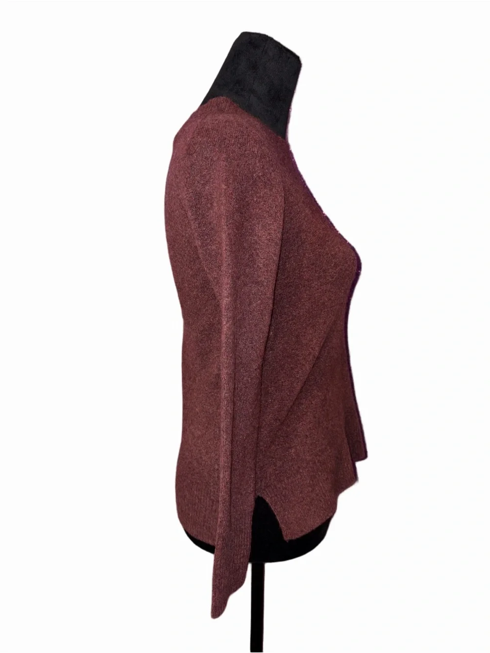 🆕💜 J.Crew NWT Burgundy Cowl Neck Knit Sweater Women’s XS Soft Wool Blend